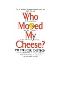 Who Moved My Cheese? by Spencer Johnson PDF
