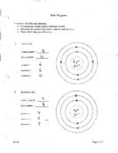 Bohr Diagram Worksheet Answers