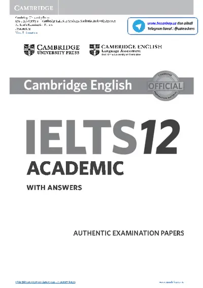 Cambridge Practice Tests For IELTS 12