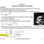 Lecture 3 Gaussian Probability Distribution - Gaussian Curve