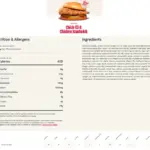 Chick Fil A Nutrition Facts