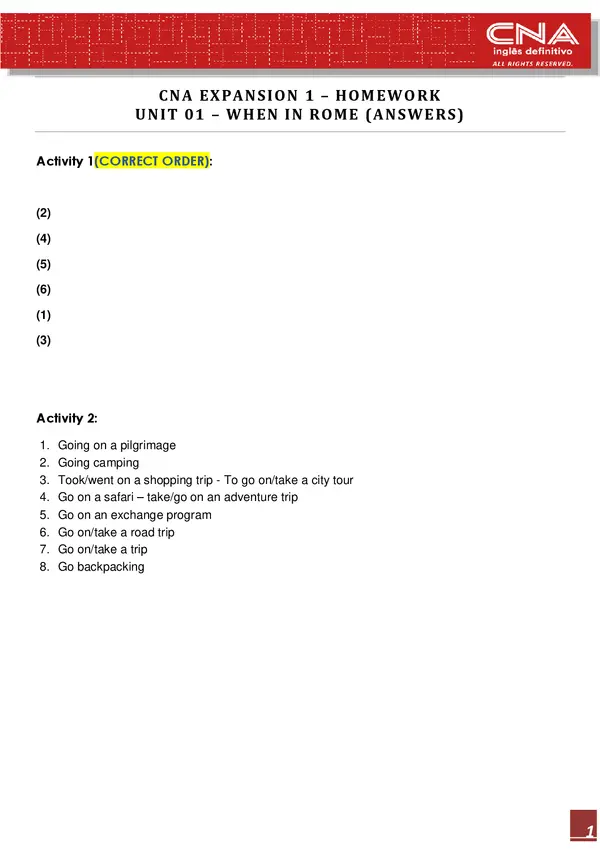 Cna Expansion 1 Unit 1
