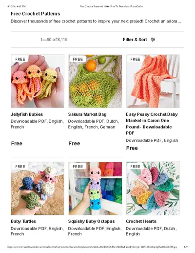 Free Crochet Patterns