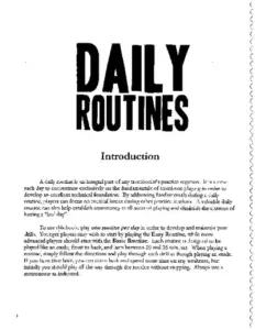 David Vining Daily Routines For Trombone