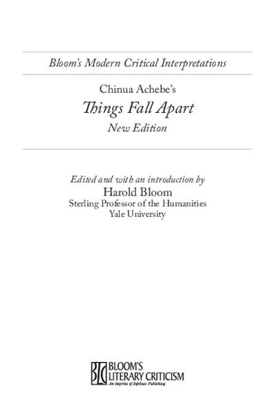 Things Fall Apart Chinua Achebe