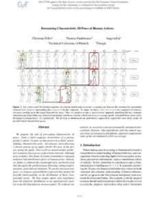 Forecasting Characteristic 3D Poses of Human Actions