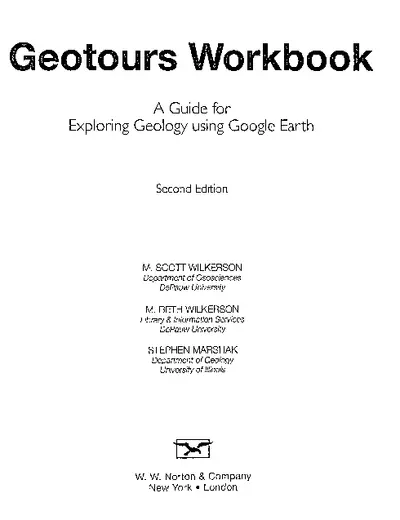 Geotours Workbook