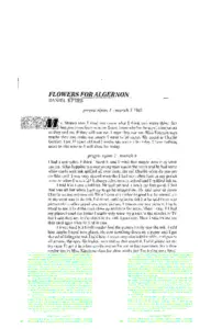 Flowers for Algernon (Short story)