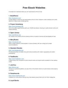 Free Ebook Websites