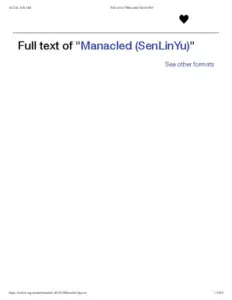 Full Text Of Manacled (SenLinYu)