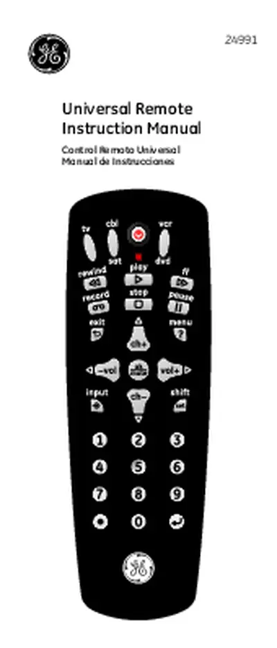 Universal Remote Instruction Manual
