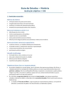 Guia De Estudos Historia 1DE