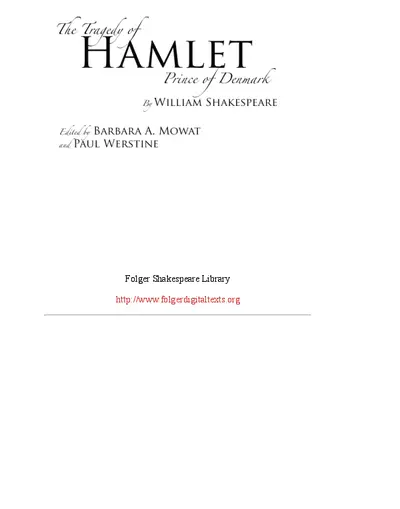 Hamlet Play by William Shakespeare