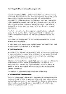 Henri Fayol’s 14 Principles of Management Explained