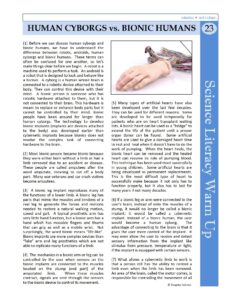 Human Cyborgs vs Bionic Humans Overview