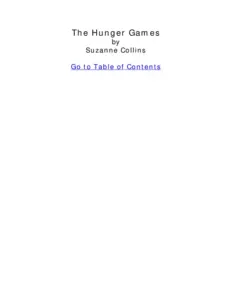 The Hunger Games Book 1