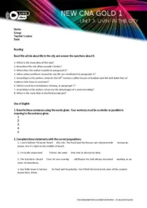 CNA Gold 1: Unit 3 Overview