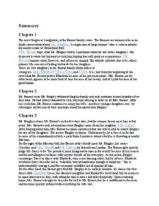 Pride And Prejudice Chapters Summaries