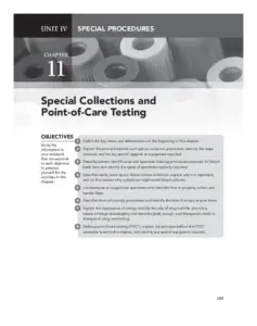 Special Collections & POCT Procedures