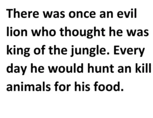 The Clever Rabbit and the Evil Lion