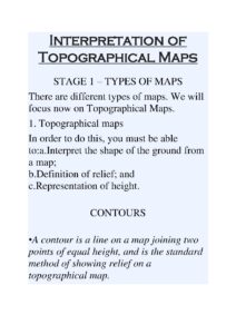 Interpretation of Topographical Maps Guide