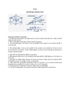 Isometric Projection Techniques and Applications