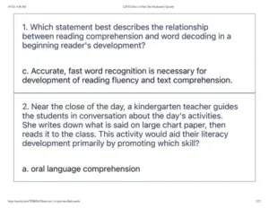 LETRS Unit 1-4 Post Test