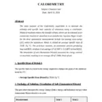 Lab Report Experiment 25 Calorimetry