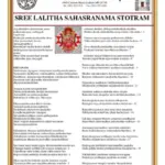 Lalitha Sahasranama Stotram English