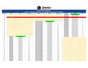 Lecture Planner Yearly