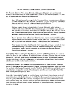 The Lion, the Witch, and the Wardrobe Character