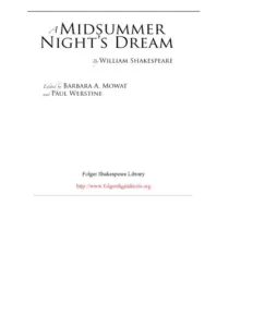 A Midsummer Night's Dream