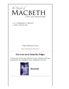 Macbeth Play by William Shakespeare