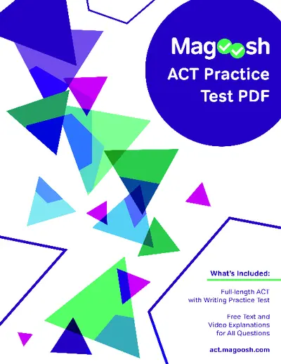 Magosh ACT Practice Test PDF