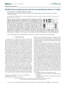 Modified Overcomplete Autoencoder for Anomaly Detection