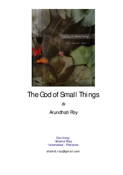 The God of Small Things by Arundhati Roy