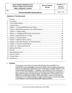 Pharmaceutical Microbiology Manual