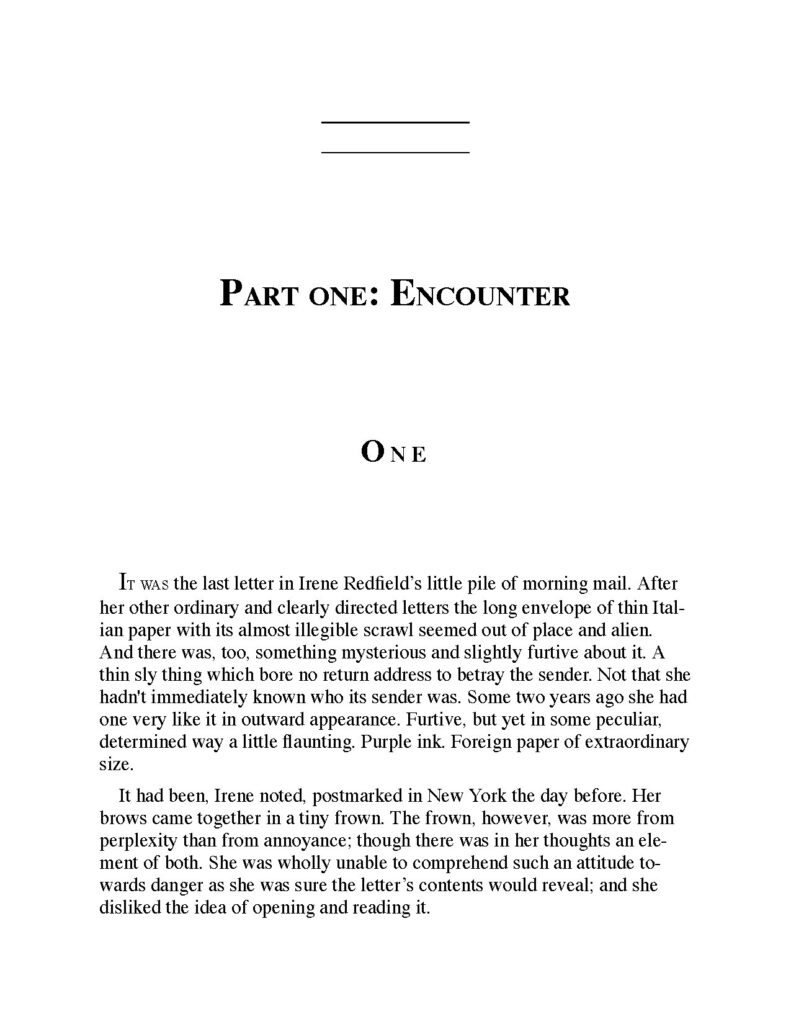 Passing Novel by Nella Larsen