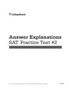 Answer Explanations SAT® Practice Test #2