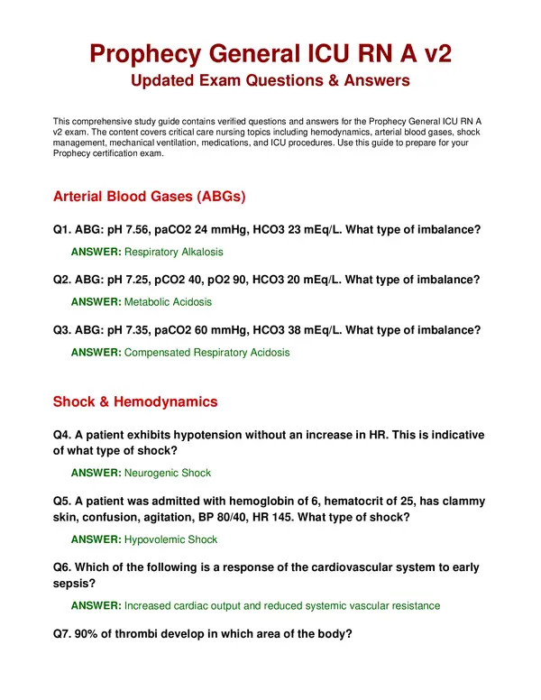 Prophecy General ICU RN A v2