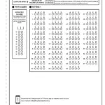 PSAT/NMSQT Practice Test Answer Sheet