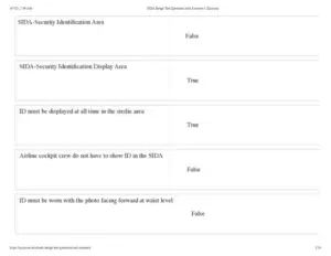 Sida Badge Test Questions And Answers