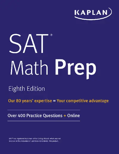 SAT Math Prep Eighth Edition