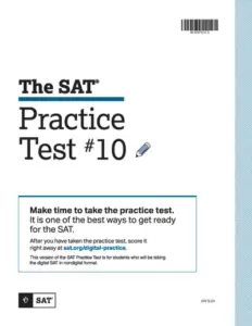 SAT Practice Test 10 With Answer Key