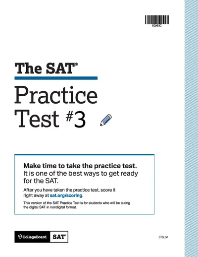 SAT® Practice Test #3