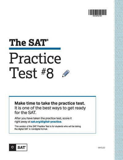 SAT® Practice Test# 8