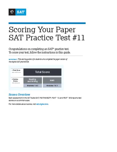SAT Practice Test 11
