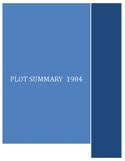 1984 by George Orwell Plot Summary