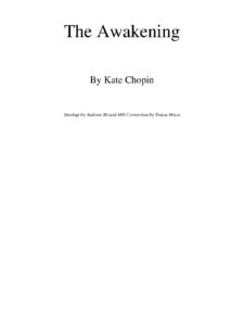 The Awakening by Kate Chopin PDF