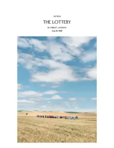 The Lottery By Shirley Jackson